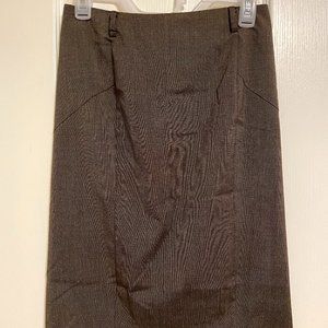 Pencil Skirt-Brown Stitching